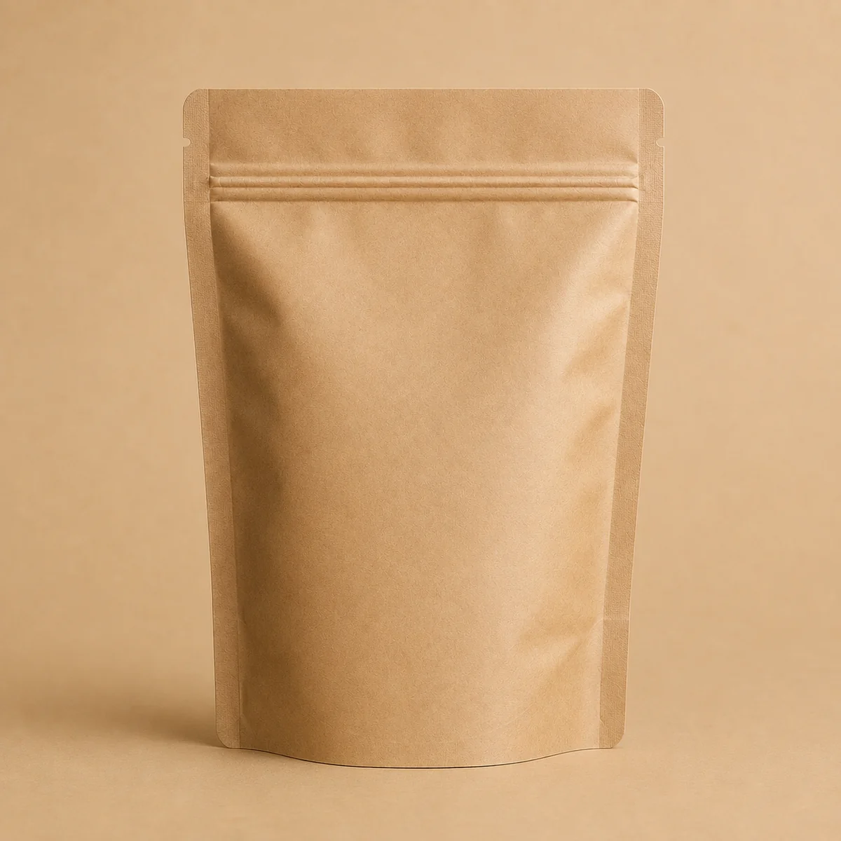 Buste Doypack con zip - Carta avana